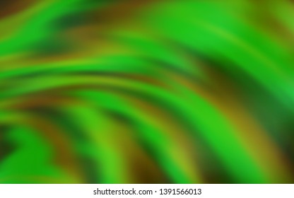 Light Green vector texture with curved lines. Modern gradient abstract illustration with bandy lines. A completely new design for your business.
