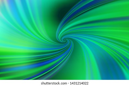 Light Green vector texture with curved lines. A shining illustration, which consists of curved lines. Template for cell phone screens.