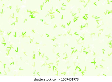 Light Green vector texture with curved lines. Creative illustration in halftone style with gradient. Pattern for your business design.