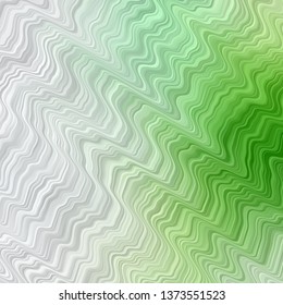 Light Green vector texture with curves. Colorful illustration in circular style with lines. Design for your business promotion.