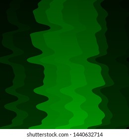 Light Green vector texture with curves. Bright illustration with gradient circular arcs. Pattern for websites, landing pages.
