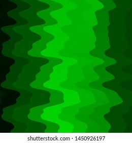 Light Green vector texture with curves. Colorful illustration with curved lines. Pattern for booklets, leaflets.