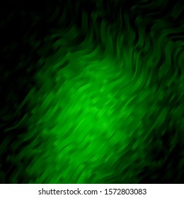 Light Green vector texture with curves. Colorful illustration with curved lines. Pattern for booklets, leaflets.