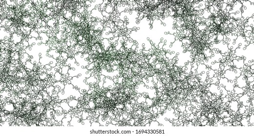 Light Green vector texture with curves. Illustration in abstract style with gradient curved.  Design for your business promotion.