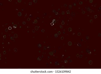 Light Green vector texture with delicious snacks. Colorful decorative design of snacks in doodle style. Pattern for ad, booklets, leaflets of restaurants.