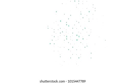 Light Green vector texture with Digit characters. Modern geometrical illustration with numerals. Template can be used as a background for ads of typography.