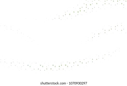 Light Green vector texture with Digit characters. Colored mathematic signs with gradient on white background. The pattern can be used for school, grammar websites.