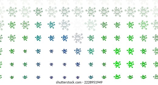 Light Green vector texture with disease symbols. Colorful  gradient illness symbols in simple abstract style. Best design for quarantine events.