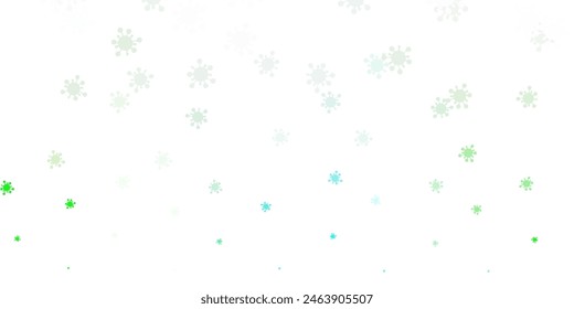 Light green vector texture with disease symbols. Colorful  gradient illness symbols in simple abstract style. Simple design against epidemic information.