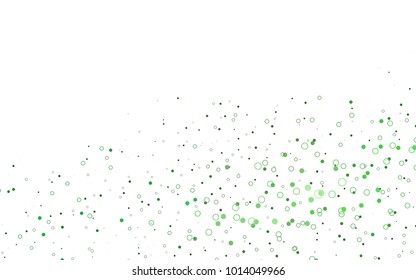 Light Green vector  texture with disks. Modern abstract illustration with colorful water drops. The pattern can be used for beautiful websites.