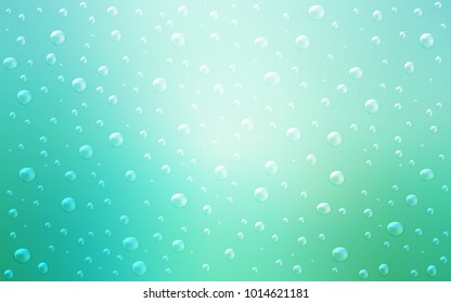 Light Green vector texture with disks. Abstract illustration with colored bubbles in nature style. New design for ad, poster, banner of your website.