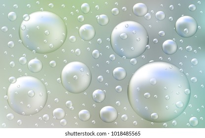 Light Green vector texture with disks. Modern abstract illustration with colorful water drops. The pattern can be used for ads, leaflets of liquid.