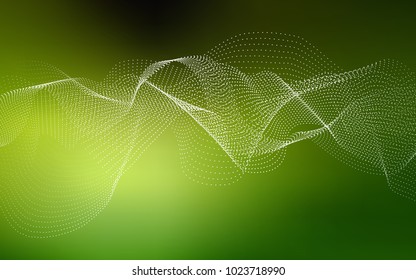 Light Green vector texture with disks. Glitter abstract illustration with blurred drops of rain. Completely new template for your brand book.