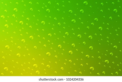 Light Green vector texture with disks. Glitter abstract illustration with blurred drops of rain. Beautiful design for your business natural advert.