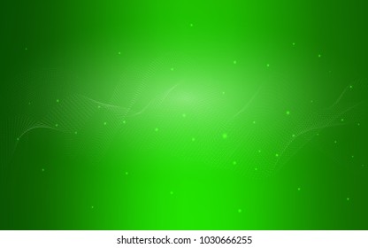 Light Green vector texture with disks. Blurred decorative design in abstract style with bubbles. Beautiful design for your business natural advert.