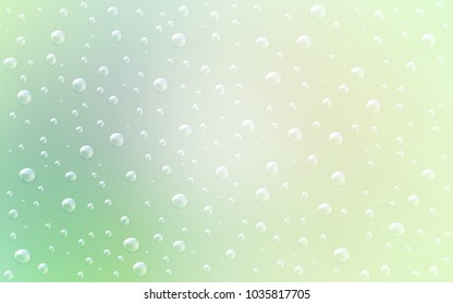 Light Green vector texture with disks. Blurred bubbles on abstract background with colorful gradient. The pattern can be used for beautiful websites.