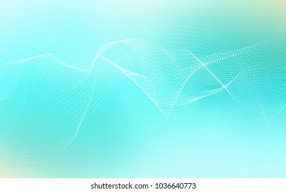 Light Green vector texture with disks. Blurred decorative design in abstract style with bubbles. Completely new template for your brand book.