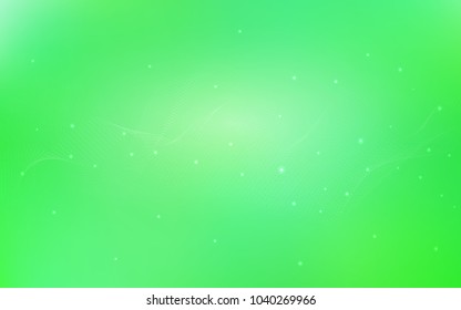 Light Green vector texture with disks. Glitter abstract illustration with blurred drops of rain. The pattern can be used for beautiful websites.