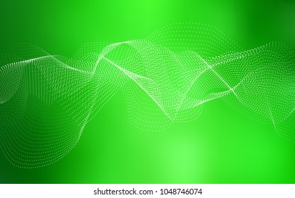 Light Green vector texture with disks. Beautiful colored illustration with blurred circles in nature style. The pattern can be used for beautiful websites.