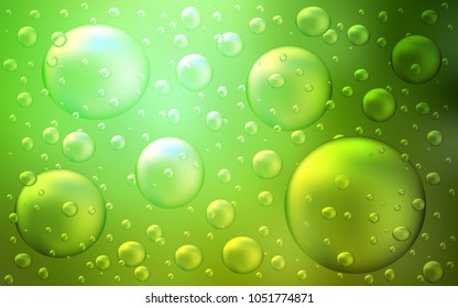 Light Green vector texture with disks. Modern abstract illustration with colorful water drops. Beautiful design for your business natural advert.