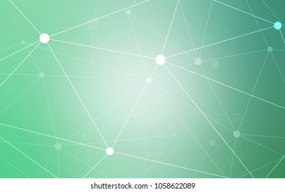 Light Green vector texture with disks, lines. Colorful illustration with circles and lines in futuristic style. Beautiful design for your business advert.