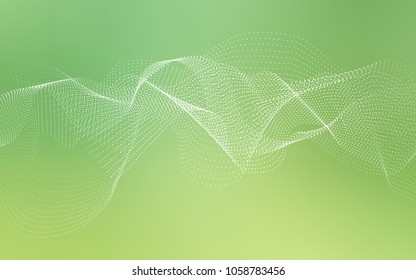 Light Green vector texture with disks. Glitter abstract illustration with blurred drops of rain. Beautiful design for your business natural advert.