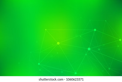 Light Green vector texture with disks, lines. Illustration with set of colorful abstract circles and lines. Beautiful design for your business advert.