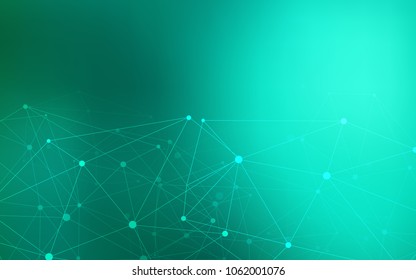 Light Green vector texture with disks, lines. Abstract illustration with colorful discs and triangles. Beautiful design for your business advert.