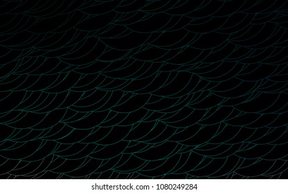 Light Green vector  texture with disks. Blurred decorative design in abstract style with bubbles. Pattern can be used as texture of water, rain drops.