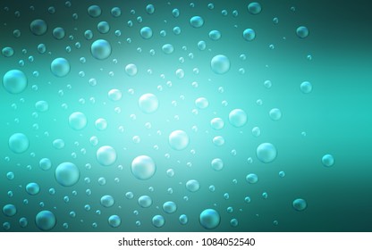 Light Green vector texture with disks. Modern abstract illustration with colorful water drops. Completely new template for your brand book.