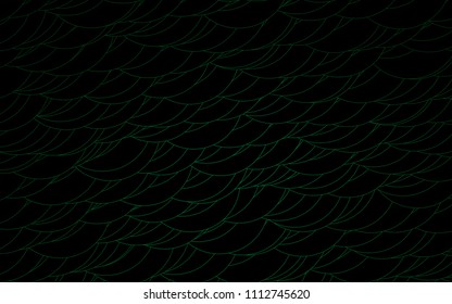 Light Green vector  texture with disks. Glitter abstract illustration with blurred drops of rain. New design for ad, poster, banner of your website.