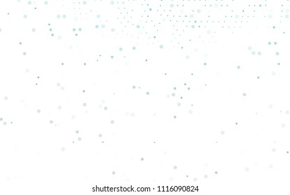 Light Green vector  texture with disks. Glitter abstract illustration with blurred drops of rain. New design for ad, poster, banner of your website.