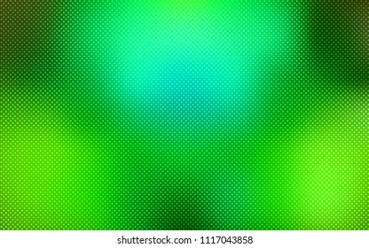 Light Green vector texture with disks. Blurred decorative design in abstract style with bubbles. Pattern can be used for ads, leaflets.