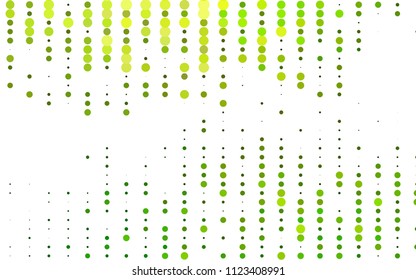 Light Green vector  texture with disks. Illustration with set of shining colorful abstract circles. The pattern can be used for aqua ad, booklets.