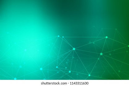 Light Green vector texture with disks, lines. Illustration with set of colorful abstract circles and lines. Pattern can be used for beautiful websites.