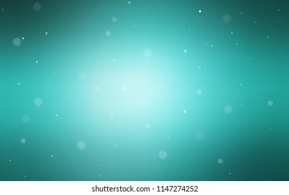 Light Green vector texture with disks. Beautiful colored illustration with blurred circles in nature style. Pattern can be used for futuristic ad, booklets.