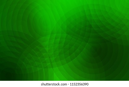 Light Green vector texture with disks. Beautiful colored illustration with blurred circles in nature style. Pattern can be used for futuristic ad, booklets.