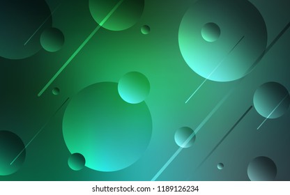 Light Green vector texture with disks. Beautiful colored illustration with blurred circles in nature style. Pattern can be used as texture of wallpapers.