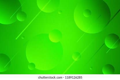 Light Green vector texture with disks. Modern abstract illustration with colorful water drops. New design for ad, poster, banner of your website.