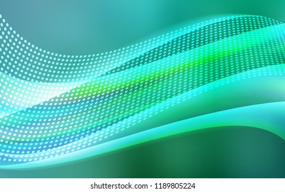 Light Green vector texture with disks, lines. Abstract illustration with colorful discs and triangles. Design for textile, fabric, wallpapers.