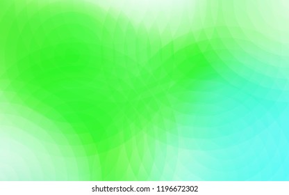 Light Green vector texture with disks. Glitter abstract illustration with blurred drops of rain. Pattern can be used for futuristic ad, booklets.