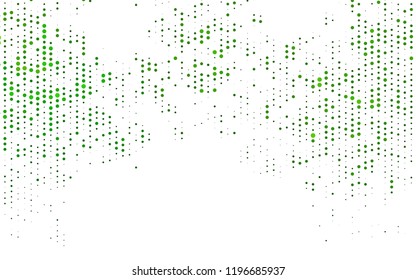Light Green vector texture with disks. Illustration with set of shining colorful abstract circles. Pattern for ads, booklets.