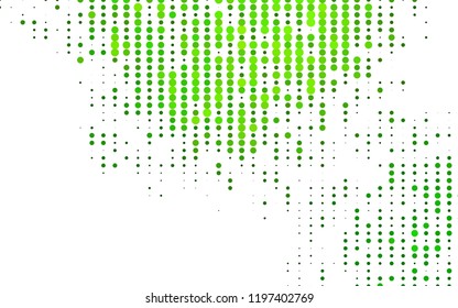 Light Green vector texture with disks. Modern abstract illustration with colorful water drops. Pattern for ads, booklets.