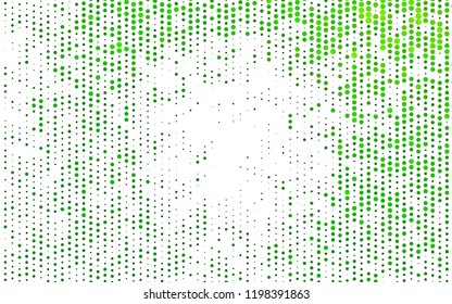 Light Green vector texture with disks. Illustration with set of shining colorful abstract circles. Pattern for beautiful websites.