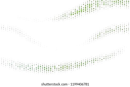 Light Green vector texture with disks. Illustration with set of shining colorful abstract circles. Design for business adverts.