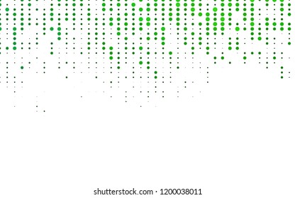 Light Green vector texture with disks. Modern abstract illustration with colorful water drops. Design for posters, banners.