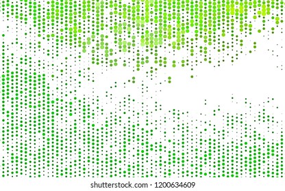 Light Green vector texture with disks. Modern abstract illustration with colorful water drops. Design for business adverts.