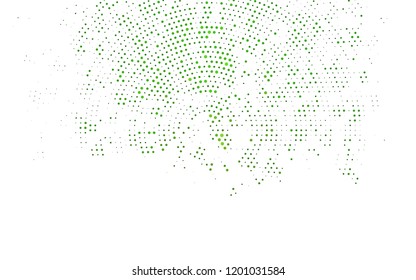 Light Green vector texture with disks. Blurred bubbles on abstract background with colorful gradient. Design for business adverts.