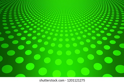 Light Green vector texture with disks. Blurred bubbles on abstract background with colorful gradient. Beautiful design for your business advert.