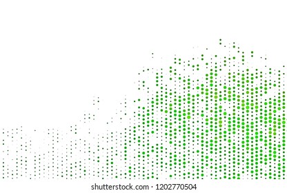 Light Green vector texture with disks. Illustration with set of shining colorful abstract circles. Template for your brand book.